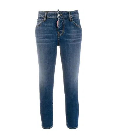 Dsquared2 Nine-point Slim Jeans In Blue