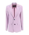 Dsquared2 Notched-lapel Single-breasted Blazer In Purple