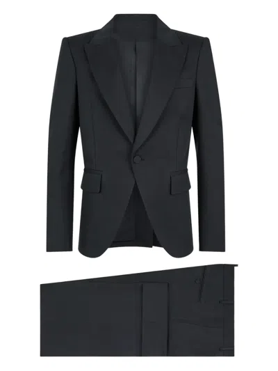 Dsquared2 Notched Pocket Suit In Black