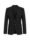 Dsquared2 Notched-lapel Wool-blend Blazer In Black