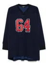 Dsquared2 Number-print T-shirt In Blue