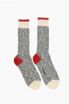 Dsquared2 Nylon And Cotton Long Socks In Gray