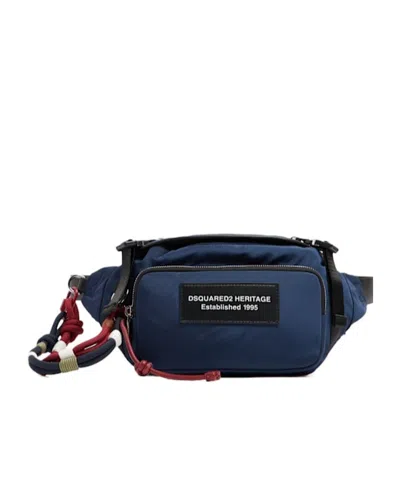 Dsquared2 Nylon Belt Bag In Black