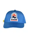 Dsquared2 Nylon Cap With Central Logo Patch In Blue