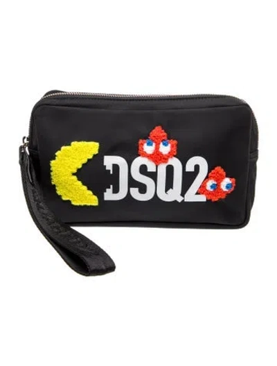 Pre-owned Dsquared2 Nylon Clutch In Black