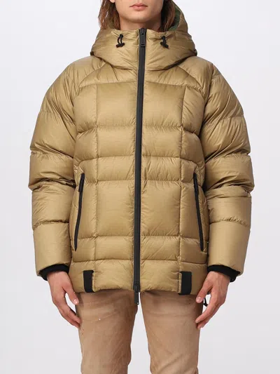 Dsquared2 Shiny Ripstop Down Jacket In Beige