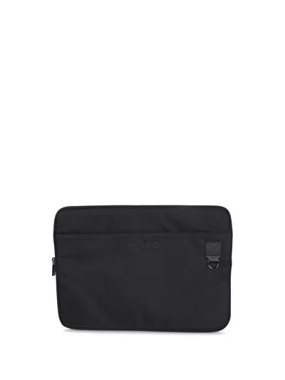 Dsquared2 Nylon Laptop Case In Black