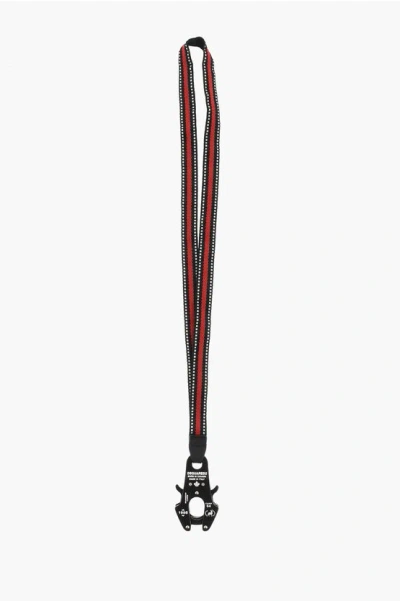 Dsquared2 Nylon Neck Keyring With Technical Carabiner