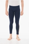 Dsquared2 Nylon Stretch Beach Leggings In Blue