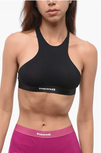 Dsquared2 Nylon Stretch Sport Bra
