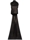 Dsquared2 Obi Leather Blouse In Black