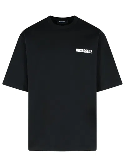 Dsquared2 Obsessed Black Cotton T-shirt
