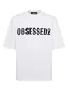 Dsquared2 Loose Fit Crew-neck T-shirt With Print In White