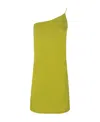 Dsquared2 Off-shoulder Knee-length Dress In Yellow