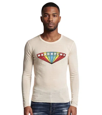 Dsquared2 Off White Full Sleeve T-shirt