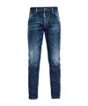 Dsquared2 Jeans With Maxi Logo Tag In Blue
