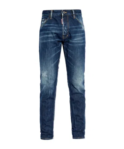 DSQUARED2 DSQUARED2 WHISKERING-EFFECT DISTRESSED JEANS