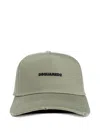 Dsquared2 Olive Green Embroidered Logo Cap With Adjustable Strap In Green