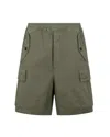 Dsquared2 Olive Solid Shorts In Olive