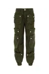 Dsquared2 Wide Leg Cargo Pants In Green