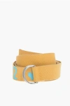 Dsquared2 Olop Fabric Belt 40mm In Yellow