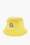 Dsquared2 Olop Nylon Bucket Hat With Print In Yellow