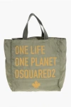 Dsquared2 Olop Nylon Tote Bag With Front Print