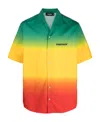 Dsquared2 Ombré-effect Short-sleeve Shirt In Green