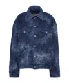 Dsquared2 Ombré-effect Single-breasted Jacket In Blue