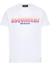 Dsquared2 Cotton Crew-neck T-shirt With Logo Print In White