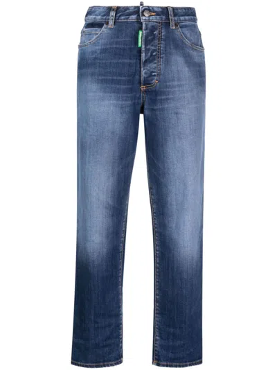 Dsquared2 One Life Cropped Jeans In Blau