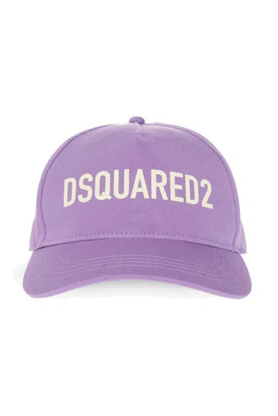 Dsquared2 One Life Logo Printed Baseball Cap In Purple