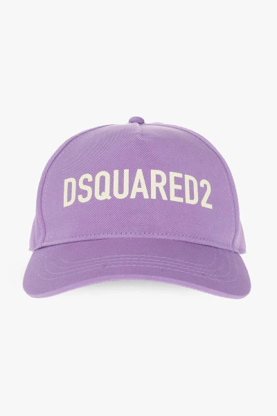 Dsquared2 One Life One Planet Collection Baseball Cap In Purple