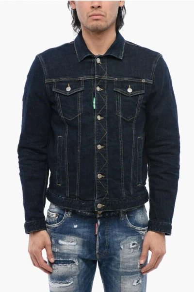 Dsquared2 One Life One Planet Embroidered Denim Jacket