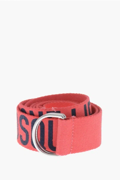 Dsquared2 One Life One Planet Fabric Belt With Contrasting Details 40m In Metallic