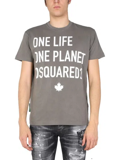DSQUARED2 DSQUARED2 "ONE LIFE ONE PLANET" T-SHIRT