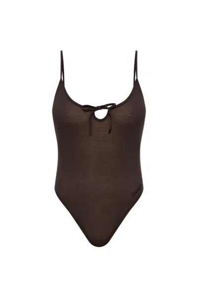 Dsquared2 One-piece Swimsuit In Brown
