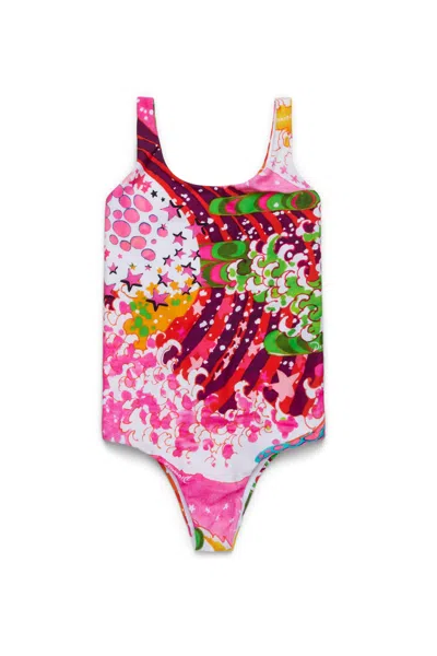 DSQUARED2 ONE-PIECE SWIMSUIT PSYCHEDELIC DREAMS