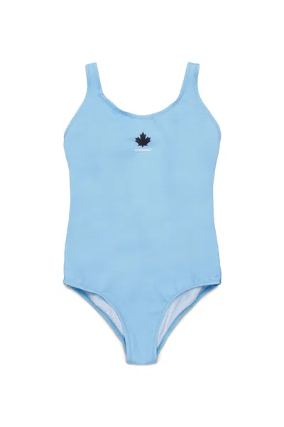 DSQUARED2 ONE-PIECE SWIMSUIT WITH BRANDED BANDS