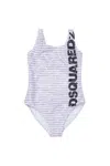 Dsquared2 Logo Swimsuit In White
