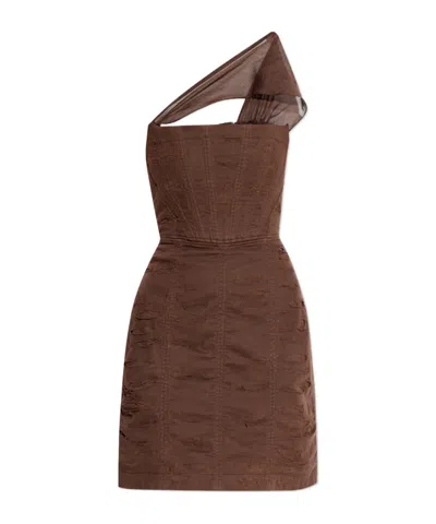 DSQUARED2 DSQUARED2 CORSET OFF-SHOULDER MINI DRESS