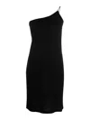 Dsquared2 One-shoulder Dress In Negro