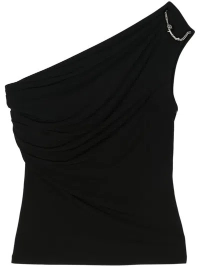 Dsquared2 One-shoulder Top In Black