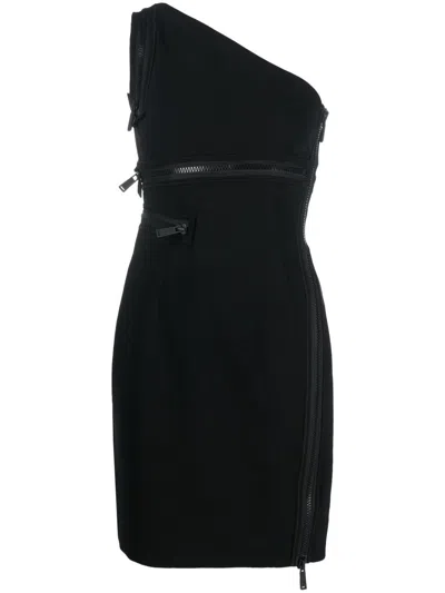 Dsquared2 Minikleid Im One-shoulder-design In Black