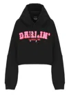 Dsquared2 Onion Cropped Sweatshirt In Black