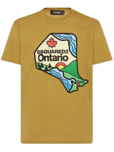 Dsquared2 Ontario T-shirt In Brown