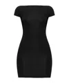 Dsquared2 Open-back Mini Dress In Black