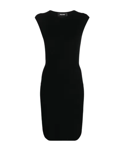 DSQUARED2 DSQUARED2 OPEN-BACK CREWNECK MINI DRESS