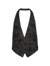 Dsquared2 Open-back Vest In Black