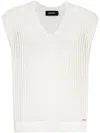 Dsquared2 Open-knit Vest In White
